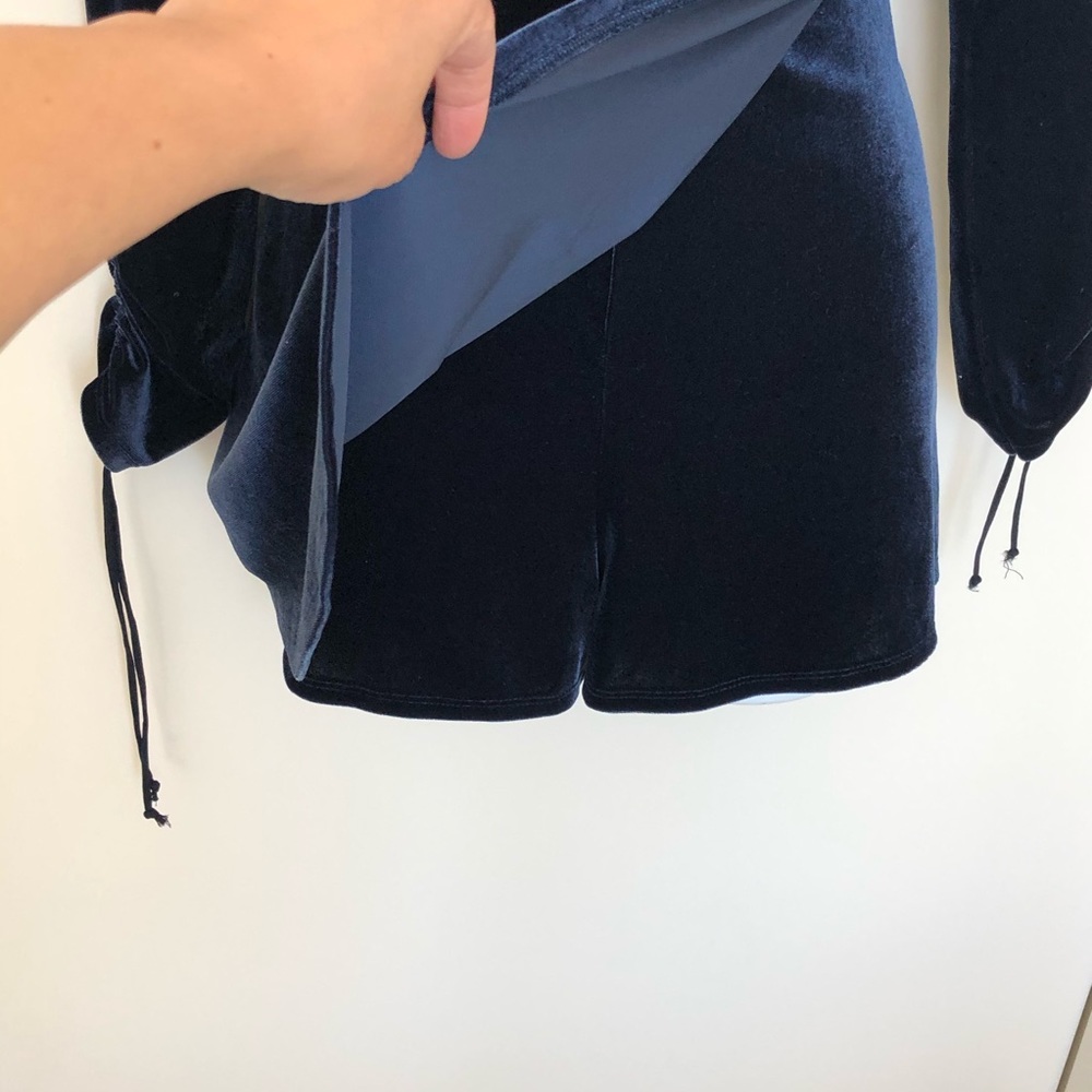 Navy Blue short romper - Picture 6 of 7